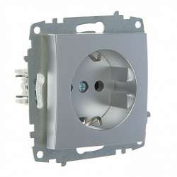 ABB Cosmo Алюминий Розетка с/з арт. 619-011000-217