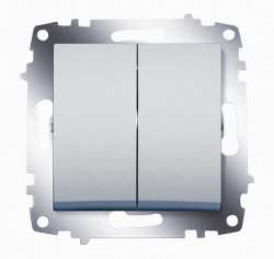 ABB Cosmo Алюминий Выключатель 2 кл арт. 619-011000-202