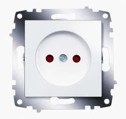 ABB Cosmo Бел Розетка б/з с защитными шторками арт. 619-010200-286