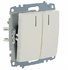 ABB Cosmo Бел Выключатель 2 кл с подсв. арт. 619-010200-203
