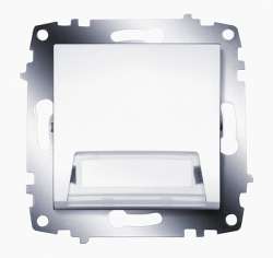 ABB Cosmo Бел Выключатель кнопочный с полем для надписи арт. 619-010200-208