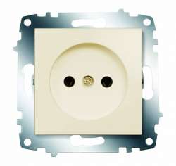 ABB Cosmo Крем Розетка б/з арт. 619-010300-215