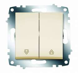 ABB Cosmo Крем Выключатель 2 кл. для управления жалюзи арт. 619-010300-216