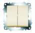 ABB Cosmo Крем Выключатель 2 кл арт. 619-010300-202