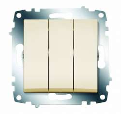 ABB Cosmo Крем Выключатель 3 кл. арт. 619-010300-254
