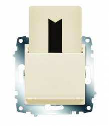 ABB Cosmo Крем Выключатель карточный оптический арт. 619-010300-291