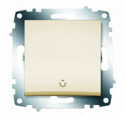 ABB Cosmo Крем Выключатель кнопочный арт. 619-010300-205