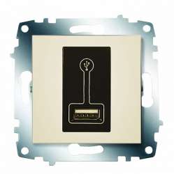 ABB Cosmo Крем Зарядное устройство USB, 500 мА арт. 619-010300-142