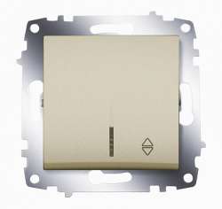 ABB Cosmo Титаниум Переключатель 1 кл. сх. 6 с подсв. арт. 619-011400-210