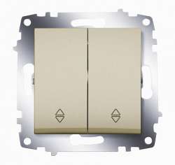 ABB Cosmo Титаниум Переключатель 2 кл. сх. 6 арт. 619-011400-211
