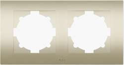 ABB Cosmo Титаниум Рамка 2 постовая арт. 612-011400-226