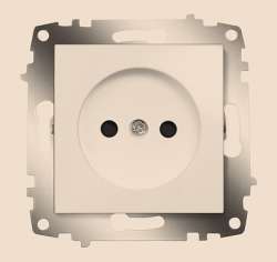 ABB Cosmo Титаниум Розетка б/з с защитными шторками арт. 619-011400-286