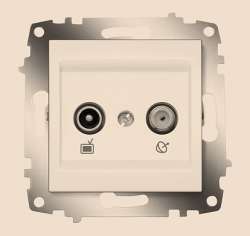 ABB Cosmo Титаниум Розетка оконечная TV + Спутник арт. 619-011400-290