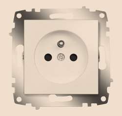 ABB Cosmo Титаниум Розетка с/з французский стандарт с защитными шторками арт. 619-011400-263