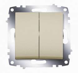ABB Cosmo Титаниум Выключатель 2 кл арт. 619-011400-202