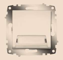 ABB Cosmo Титаниум Выключатель кнопочный с полем для надписи арт. 619-011400-208