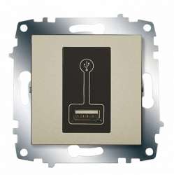 ABB Cosmo Титаниум зарядное устройство USB, 500 мА арт. 619-011400-142