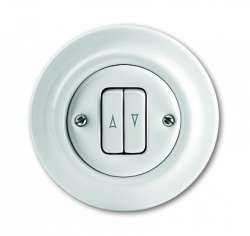 ABB Decento Выключатель жалюзийный кнопочный 10А, в сборе арт. 1413-0-1089