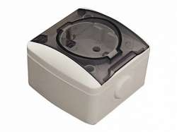 ABB EVA розетка с/з c крышкой IP54 арт. 554-011500-218