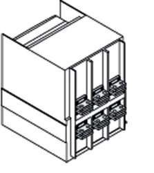 ABB Emax2 Комплект силовых выводов фиксированной части HR/VR E1.2 W FP 4шт арт. 1SDA073950R1