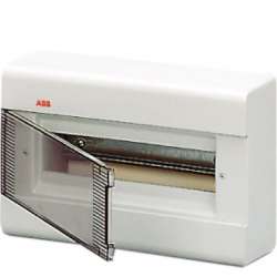 ABB Europa Бокс навесной серый 12мод. с дымчатой дв. IP41 арт. 12472