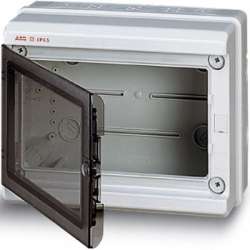 ABB Europa Бокс промышленный навесной серый 275х220х140 с дымчатой дв. IP65 арт. 12792