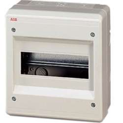 ABB Europa Polycarbonate Бокс навесной серый 8мод. без дверцы IP40 арт. 12708
