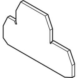 ABB FEM8D2S Изолятор торцевой для M4/8.D2.SF арт. 1SNA116913R0700
