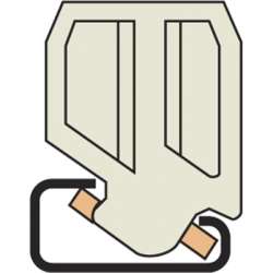 ABB Фиксатор BAR Торц. для рейки DIN1 арт. 1SNA164519R2400