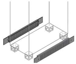 ABB Фланец цоколя вент.100х1000мм ВхШ, 2 шт арт. ZN0010