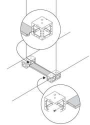 ABB Фланцы усилит. для кабелей Ш=1000,2 шт. арт. ZN1001