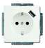 ABB Future Розетка USB со шторками, 20 EUCBUSB-884-500, белый бархат, 16А, 700 мА, защита от перегрузки и КЗ, безвинт.клеммы, защитные шторки, арт. 2011-0-6182