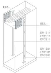 ABB IS2 Перегородка вертикальная каб.секции 200x400мм ВхШ арт. EE2020
