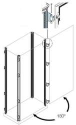 ABB IS2 Стойки каркаса шкафа с петлями 180гр. H=1800 арт. EV0118