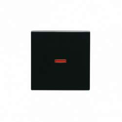 ABB Impressivo Клавиша для 1-клавишных выключателей/переключателей/кнопок, красная линза, , антрацит арт. 1789-81