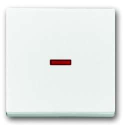 ABB Impressivo Клавиша для 1-клавишных выключателей/переключателей/кнопок, красная линза, , белый арт. 1789-84
