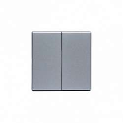 ABB Impressivo Клавиша для 2-клавишных выключателей/перелючателей/кнопок, глухая, , алюминий арт. 1785-83