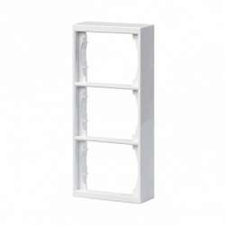 ABB Impressivo Рамка 3-постовая, 100мм, для наружого монтажа Doubleс/з , белый арт. 1723S100-84