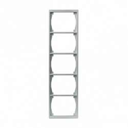 ABB Impressivo Рамка 5-постовая, 100мм , алюминий арт. 1725F100-83