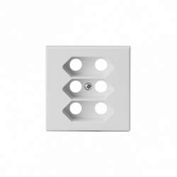 ABB Impressivo Центральная плата евро розетки, , белый арт. 303C-84