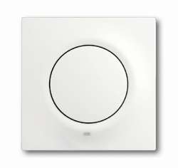 ABB Impuls Клавиша для одноклавишного выключателя/переключателя/кнопки, с лампой подсветки и красной линзой белый бархат арт. 1753-0-0189