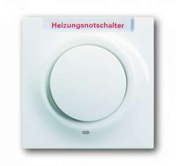 ABB Impuls Клавиша для одноклавишного выключателя/переключателя/кнопки с красной линзой с маркировкой HNS альпийский белый арт. 1753-0-6588