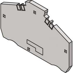 ABB Изолятор FED5I 3L Торц. для D2,5/5.I...L арт. 1SNA290314R0100