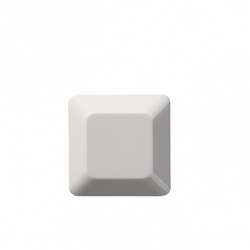 ABB Jussi Бел Накладка глухая 1-постовая, 85мм, на защелках арт. 2607