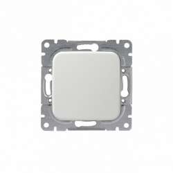 ABB Jussi Бел Переключатель 1-клавишный кросс, 16А/250 В (схема 7) арт. 1067U