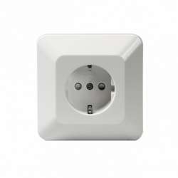 ABB Jussi Бел Розетка SCHUKO в сборе с заземлением, 16А/250В, винтовые клеммы арт. 23-01EUJ-212