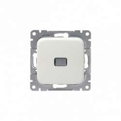 ABB Jussi Кнопка 1-клавишная с нормально-открытым контактом, 10А/250В, белый арт. 1466U