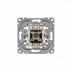ABB Jussi Механизм одноклавишного переключателя, 16А/250В, (схема 6), 2 дополнительные клеммы арт. 1066.21