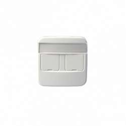 ABB Jussi Накладка для 2хRJ45, белый арт. 1819-214