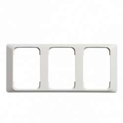 ABB Jussi Рамка 3-постовая для Doubleс/з, 100мм белая арт. 2523-100